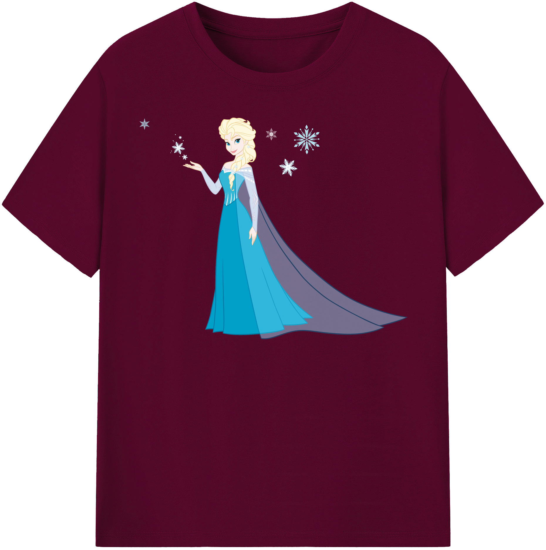 （画像用） アナと雪の女王 アンナ エルサ Frozen Anna Elsa レディースカジュアルプリントTシャツ（綿100％）